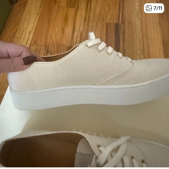 Sezane Jack Beige Sneakers